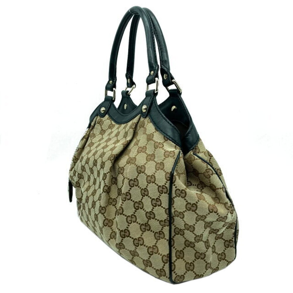 Gucci Brown Tote Bag Canvas GG - Picture 3 of 10